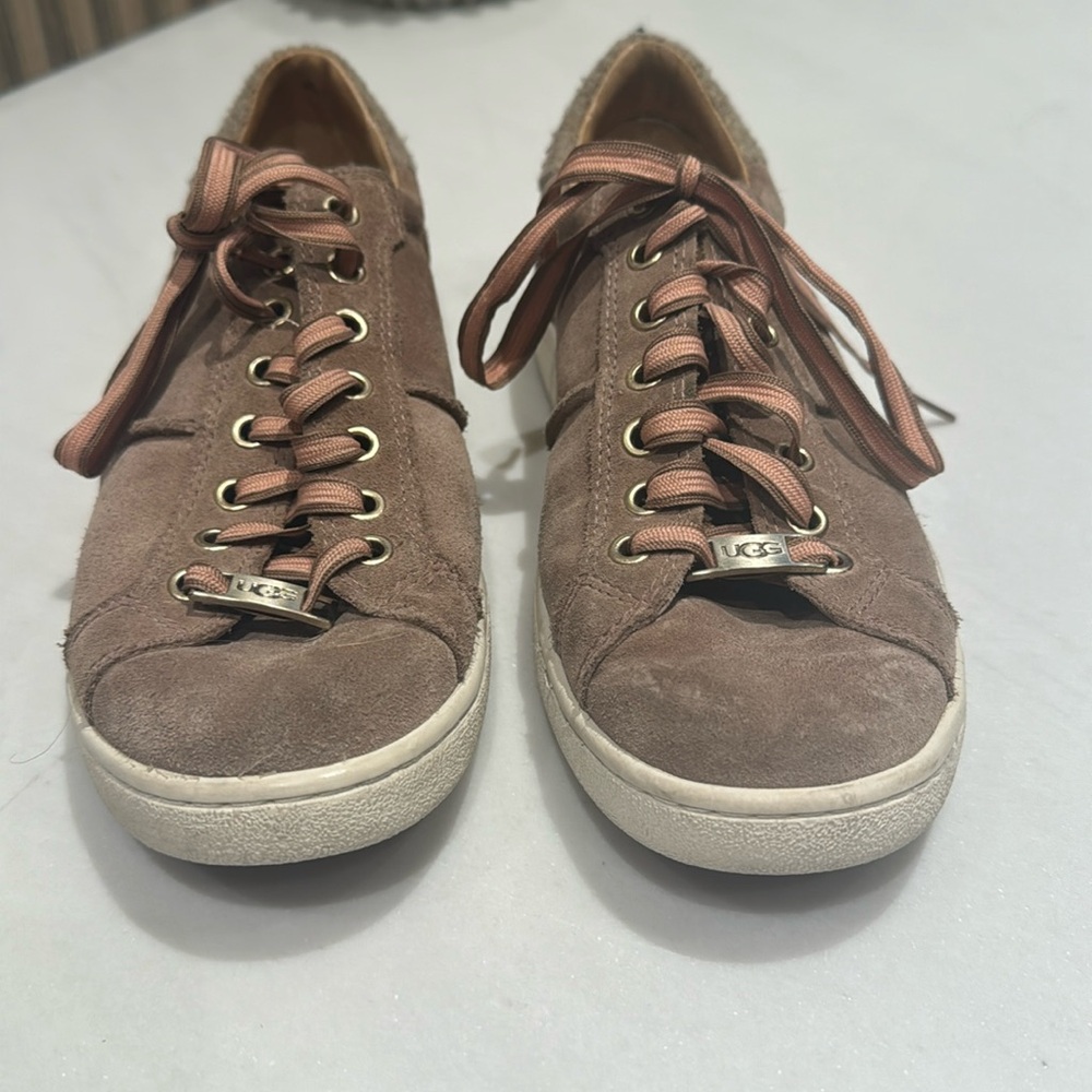 Ugg sneakers. Tan/pink size 8.5